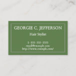 [ Thumbnail: Basic and Minimalist Hair Stylist Business Card ]