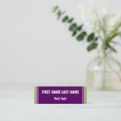 Basic and Minimalist Nail Tech Business Card (Standing Front)