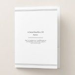 [ Thumbnail: Basic and Plain Barrister Pocket Folder ]