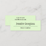 [ Thumbnail: Basic and Plain Fitness Consultant Business Card ]