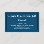 [ Thumbnail: Basic and Simple Counsel Business Card ]