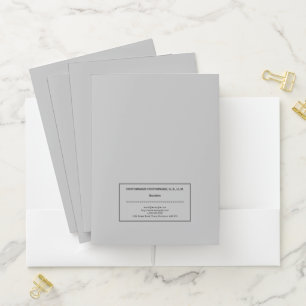 Basic and Understated Barrister Pocket Folder