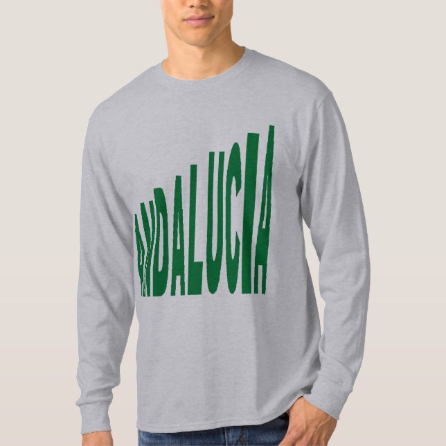 Basic ANDALUCIA gray T-shirt (Front)