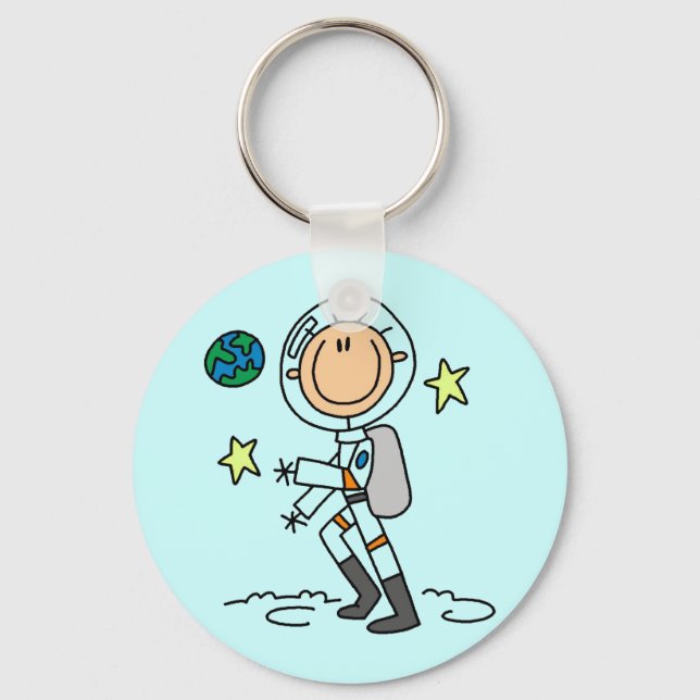 Basic Astronaut Tshirts and Gifts Keychain (Front)