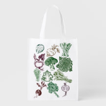 Basic Bag with Organic Food Print