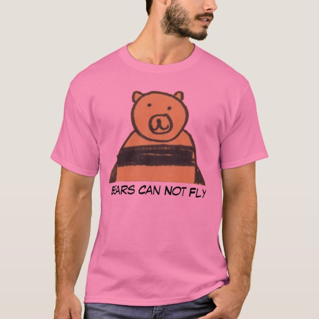 Basic Bears Can Not Fly T-Shirt (Front)