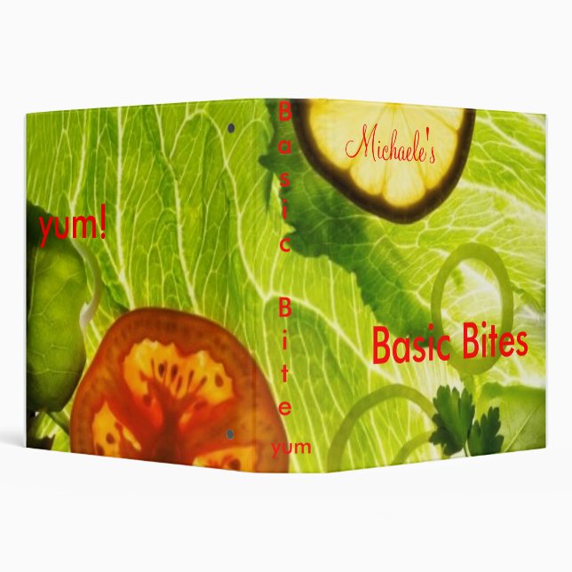 Basic Bites Cook book Binder (Background)