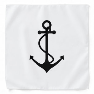 Basic Black Anchor Bandana