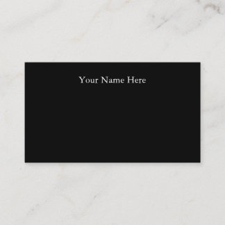 Basic Black Business Cards