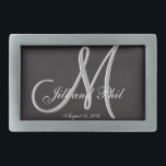 Basic Black Fabulous Wedding Monogram Great Value Belt Buckle<br><div class="desc">Basic Black 3d Monogram. Check out this 3d Monogram Basic Black design.Gothic black look for your wedding party. Monograms,  text and bride and groom names are easy to change to suit your needs. All artwork and images ©nuptial.</div>