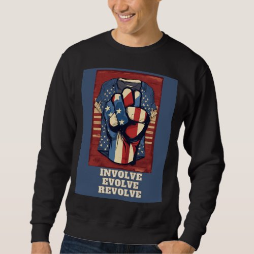 Basic black sweatshirt on revolution theme 