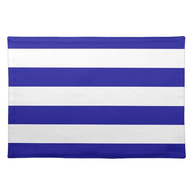 Basic Blue and White Stripes Placemat (Front)