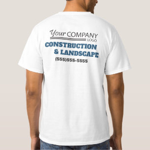 Basic Blue, Gray and Black with Logo T-Shirt