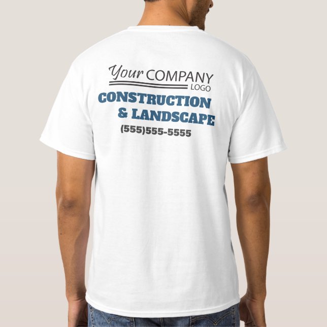 Basic Blue, Gray and Black with Logo T-Shirt (Back)