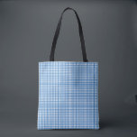 Basic Blue Plaid Tote Bag<br><div class="desc">A basic blue plaid design.  Perfect for Hanukkah</div>
