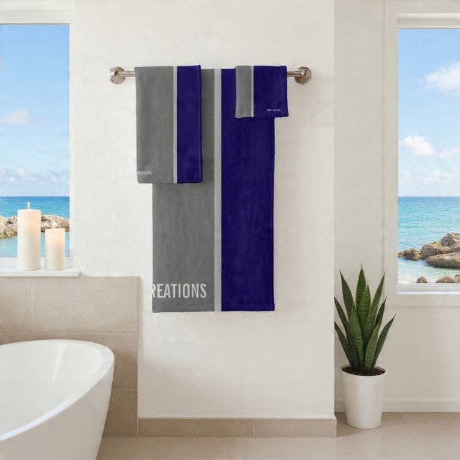 Basic Blues Bath Towel Set (Creator Uploaded)
