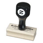 Basic Bold Return Address Rubber Stamp at Zazzle
