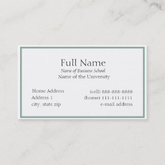 Basic Business Card for Students or Company