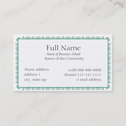 Basic Business Card for Students or Company