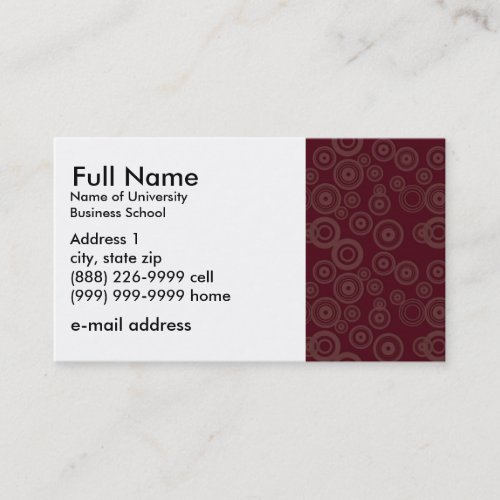 Basic Business Card for Students or Company