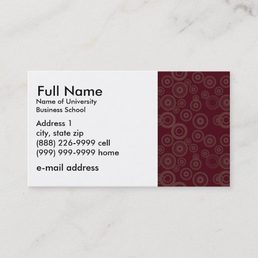 Customizable Basic Business Card for Students or Company