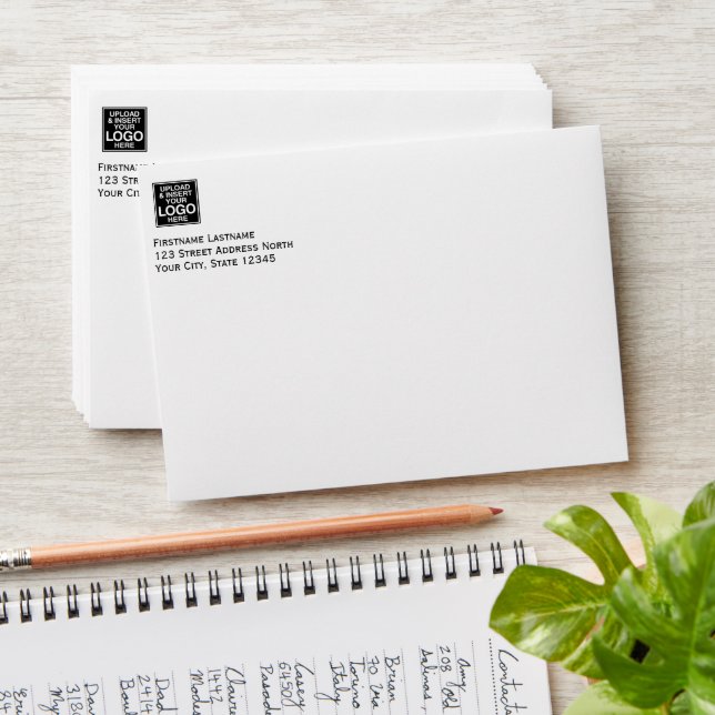 Basic Business Design for Logos Envelope (Stacked)