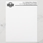 Basic Business Letterhead with Logo (Front)