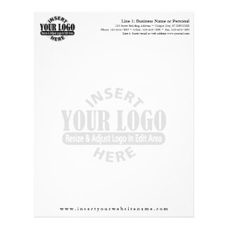 Basic Business Letterhead with WATERMARK