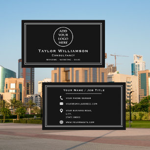 Basic Business Logo Corporate Professional Company Business Card