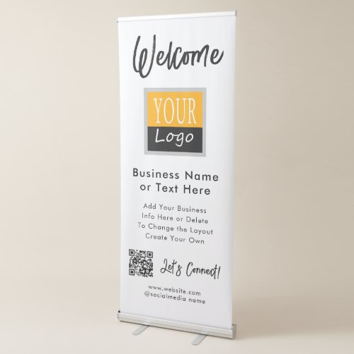 Basic Business Logo DIY  Retractable Banner