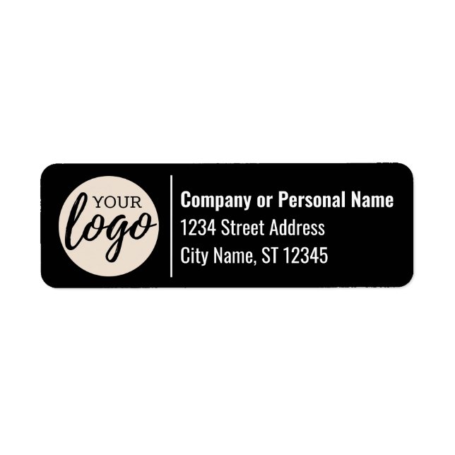 Basic Business Logo on Return Address Label (Front)