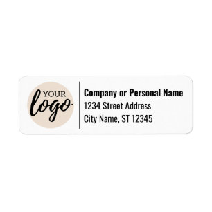 Basic Business Logo on Return Address Label