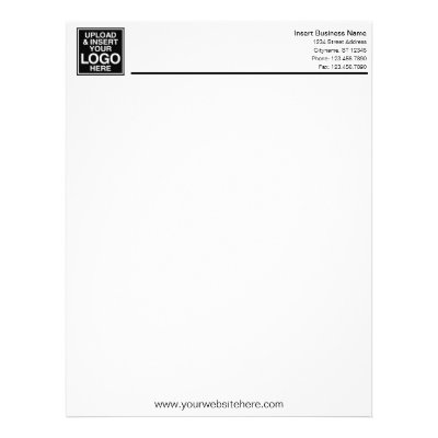 simple gold border letterhead zazzle com from the office of letterhead