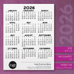Basic Business Office Logo with Calendar Letterhead<br><div class="desc">A full-year calendar printed on a single page offers a concise and visually accessible way to plan and track an entire year at a glance. Laid out in a grid format, with months arranged in rows and columns, it displays all 12 months clearly, making it easy to note important dates,...</div>