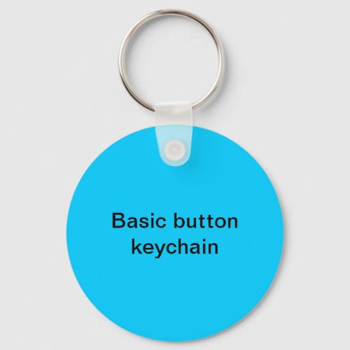 Basic button keychain