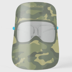 Basic Camo Mask with Eye Opening and Name
