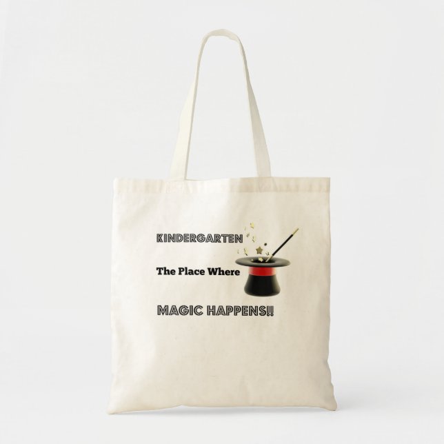 Basic CanvasTote Kindergarten Magic Tote Bag (Front)