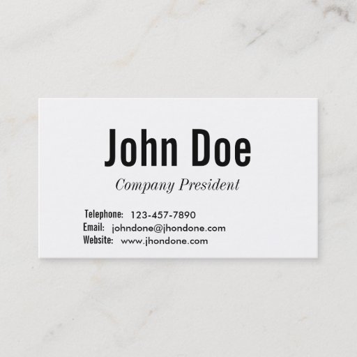 Customizable Basic Card Business Card Templates