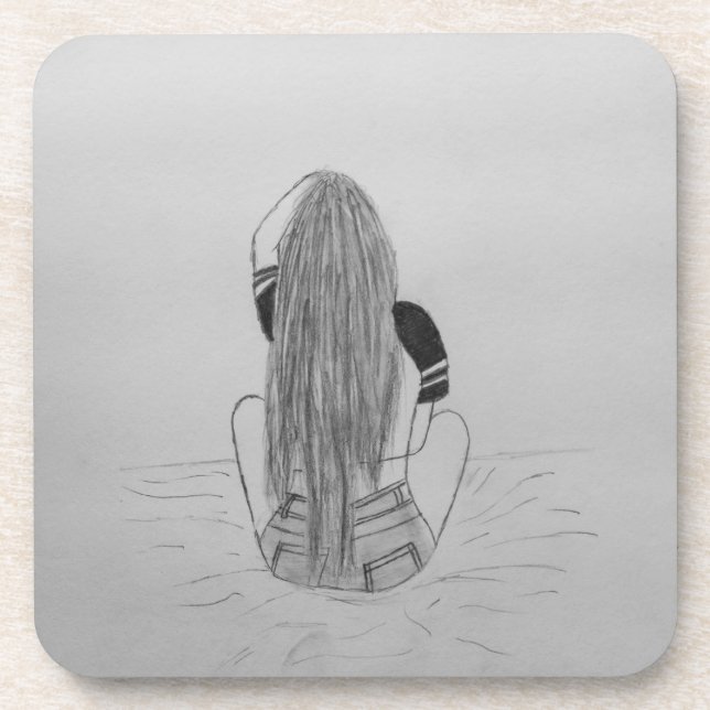 Basic Chick Beverage Coaster (Front)