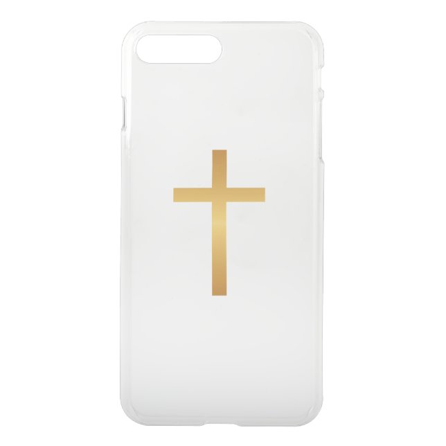 Basic Christian Cross Golden Ratio Gold Uncommon iPhone Case (Back)