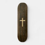 Basic Christian Cross Wooden Veneer Maple Rosewood Skateboard