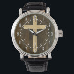 Basic Christian Cross Wooden Veneer Maple Rosewood Watch<br><div class="desc">A while back, as part of a commission job, I made a cross fleury for a christening invite design, a cross with lily-flower like heraldic flourishes at the points. I found it quite elegant and nice and I made a range of designs using it. For a while I have thought...</div>