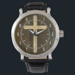 Basic Christian Cross Wooden Veneer Maple Rosewood Watch<br><div class="desc">A while back, as part of a commission job, I made a cross fleury for a christening invite design, a cross with lily-flower like heraldic flourishes at the points. I found it quite elegant and nice and I made a range of designs using it. For a while I have thought...</div>