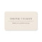 Basic Clean Eggshell Brown Drink Ticket