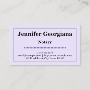 Basic & Clean Notary Business Card