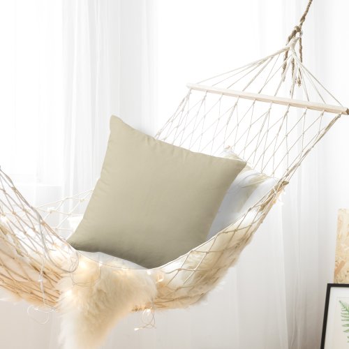 Basic Color Beige Throw Pillow