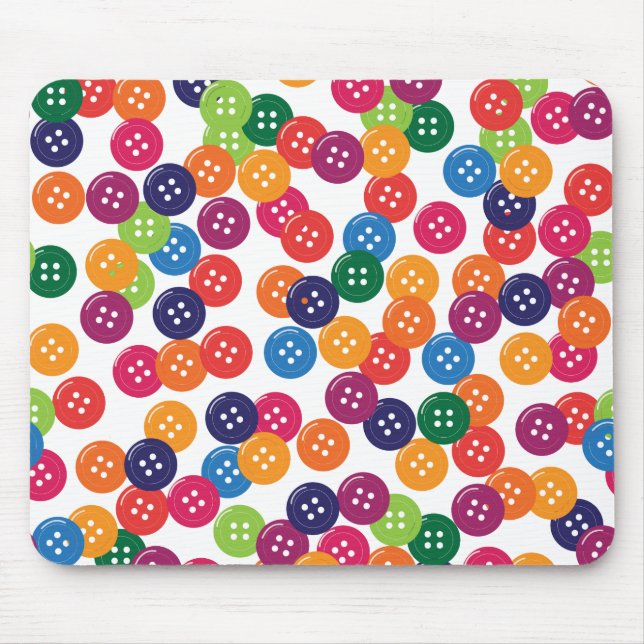 Basic Color Buttons Edit Mouse Pad (Front)