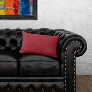 Basic Color Fiery Red Lumbar Pillow