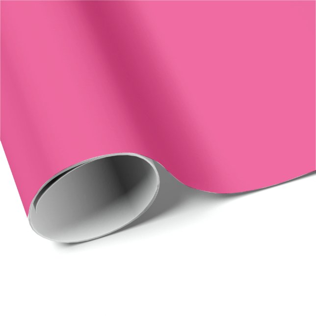 Basic Color Matched Cerise Pink Wrapping Paper (Roll Corner)