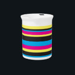 Basic Color Stripes Pitcher<br><div class="desc">Four process colors</div>